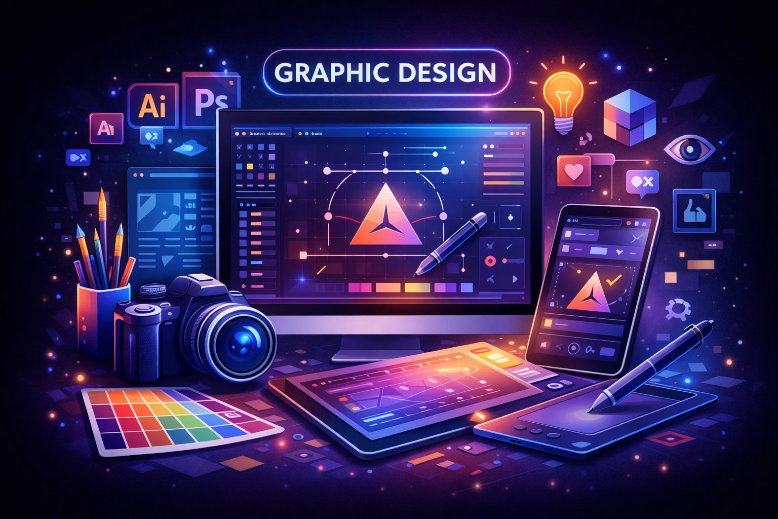Professional graphic design and branding services by Hajelix