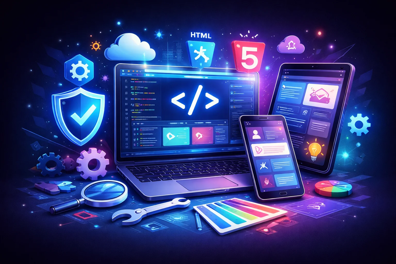 Custom web development services by Hajelix for scalable business websites