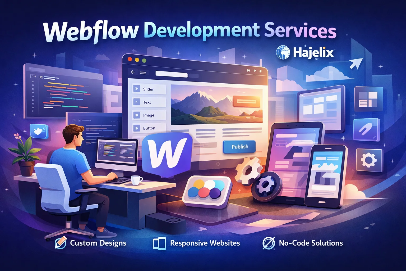 custom Webflow development services
